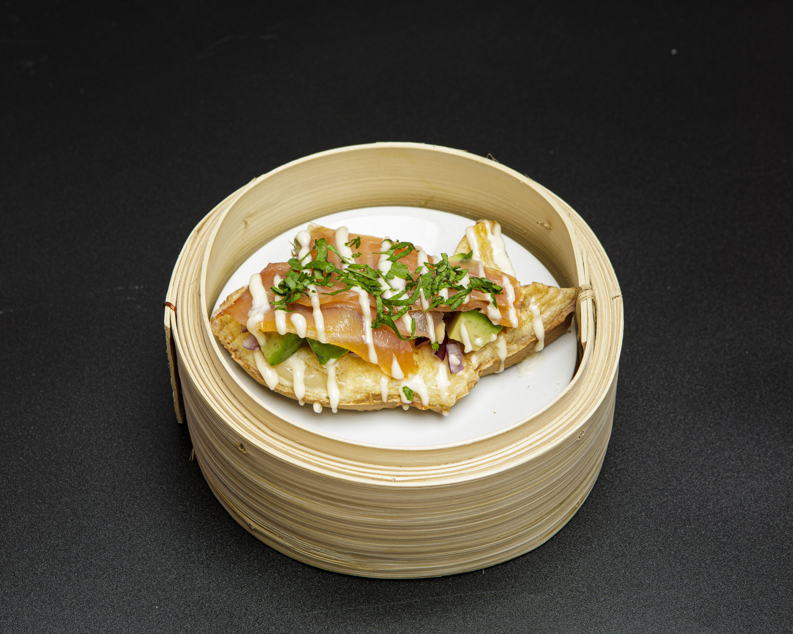 Salmon Taiyaki Benedict